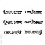 Tire special and auto repair company logo
